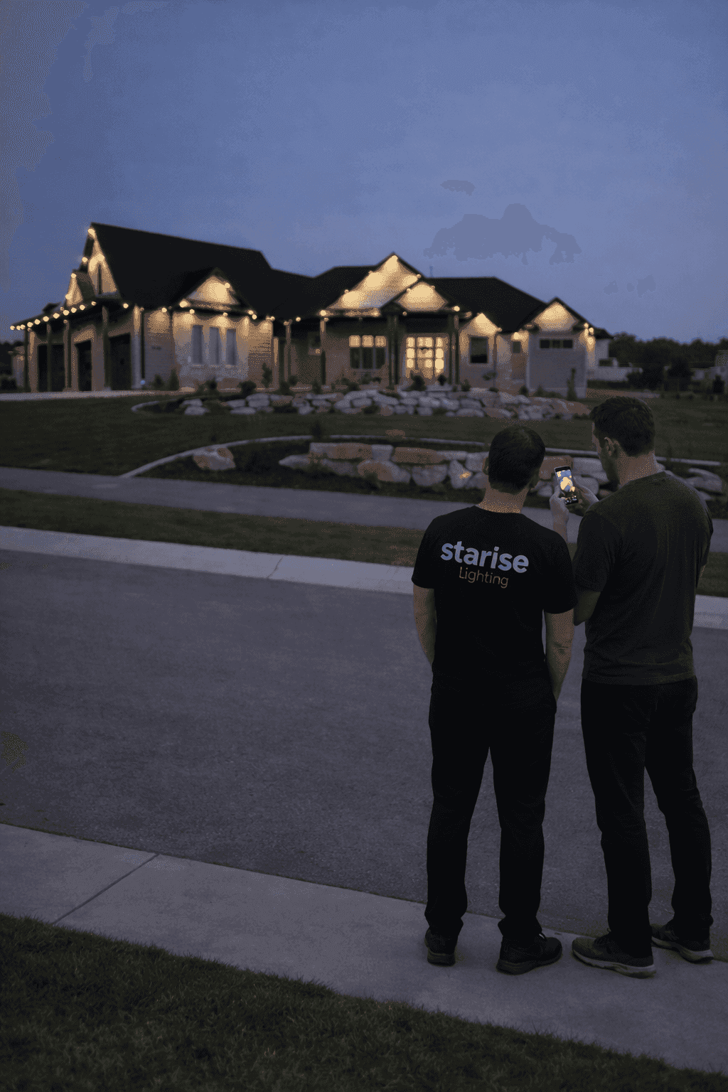 Enhance curb appeal with permanent outdoor LED lighting