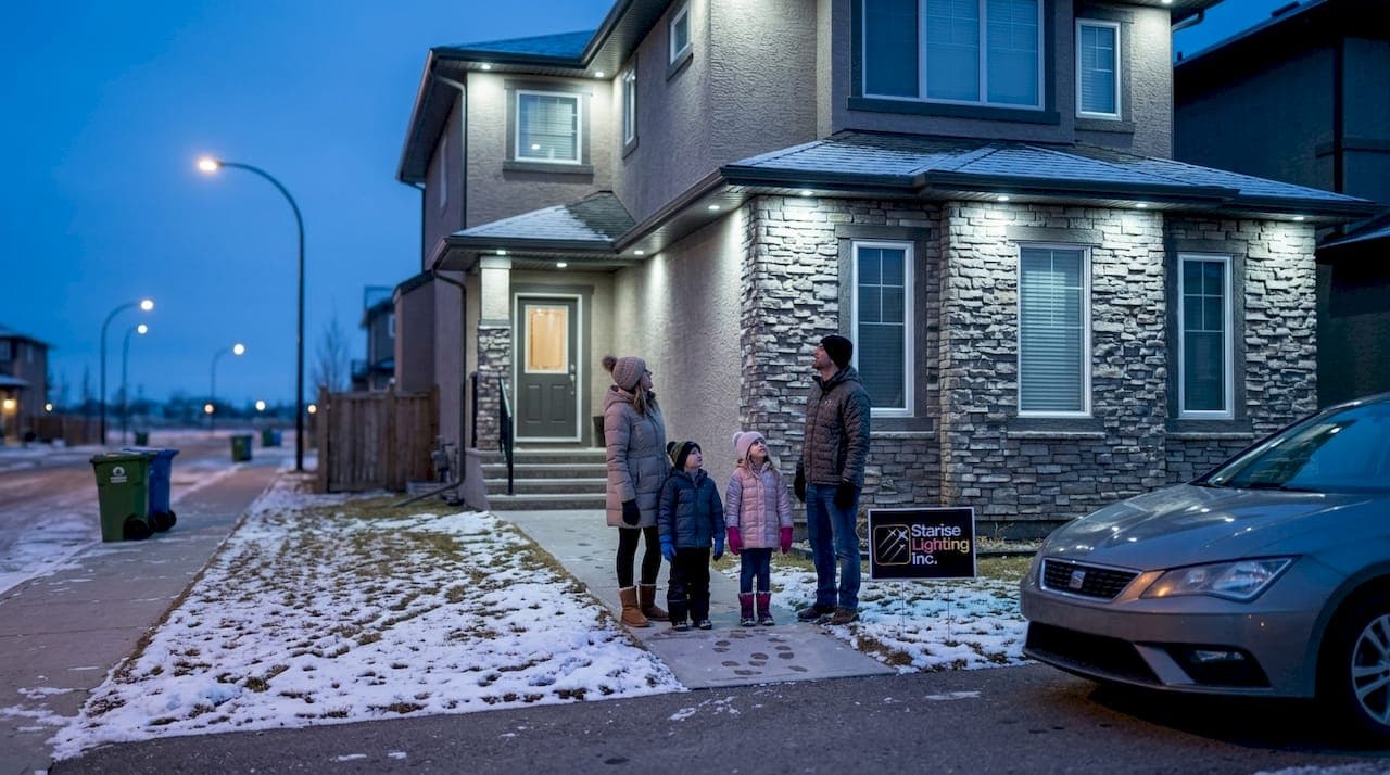 Exterior lighting effects for Calgary homes in 2026