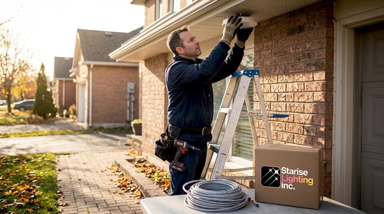 Choose permanent lighting vs traditional outdoor lighting