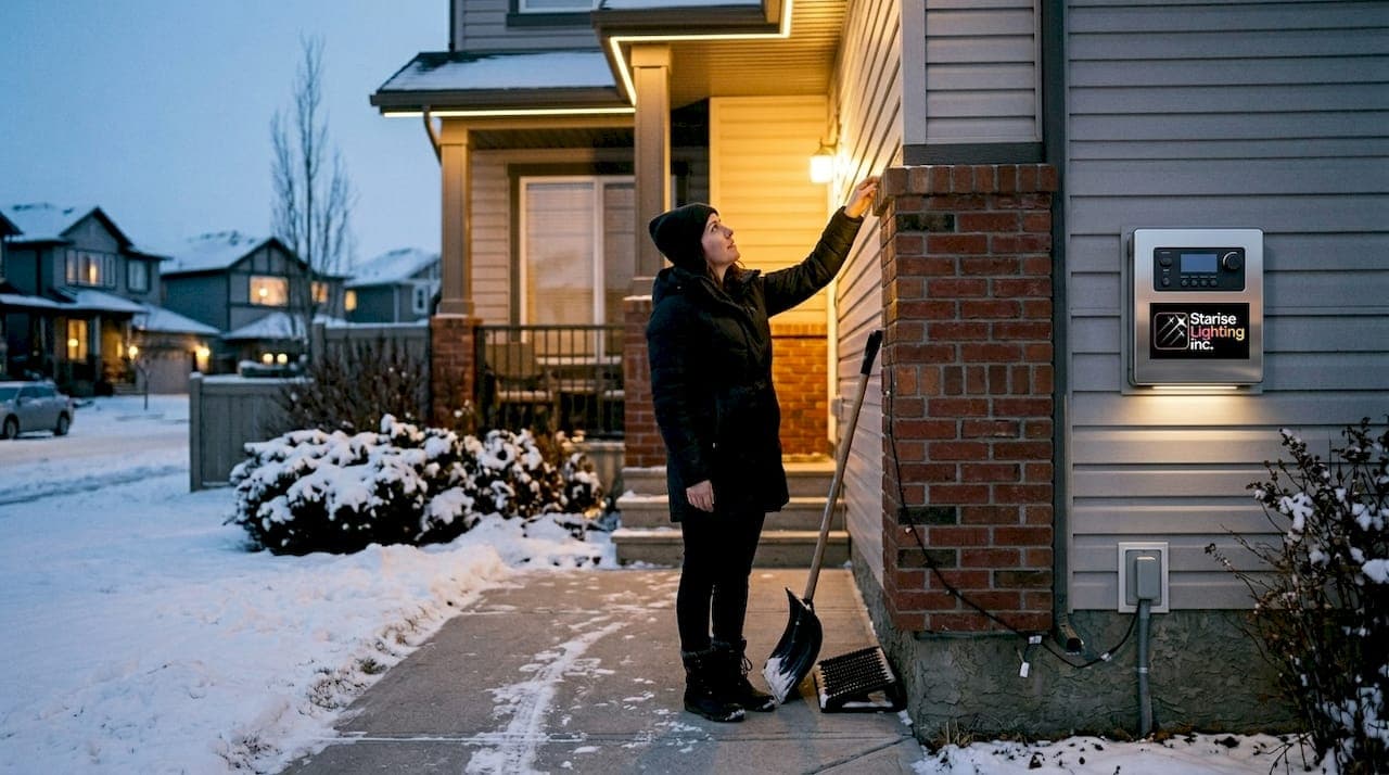 Permanent vs seasonal lights: Calgary homeowner guide