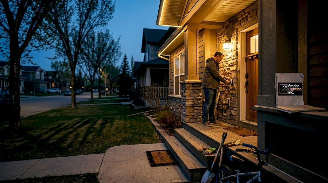 Enhance curb appeal and security with permanent lighting