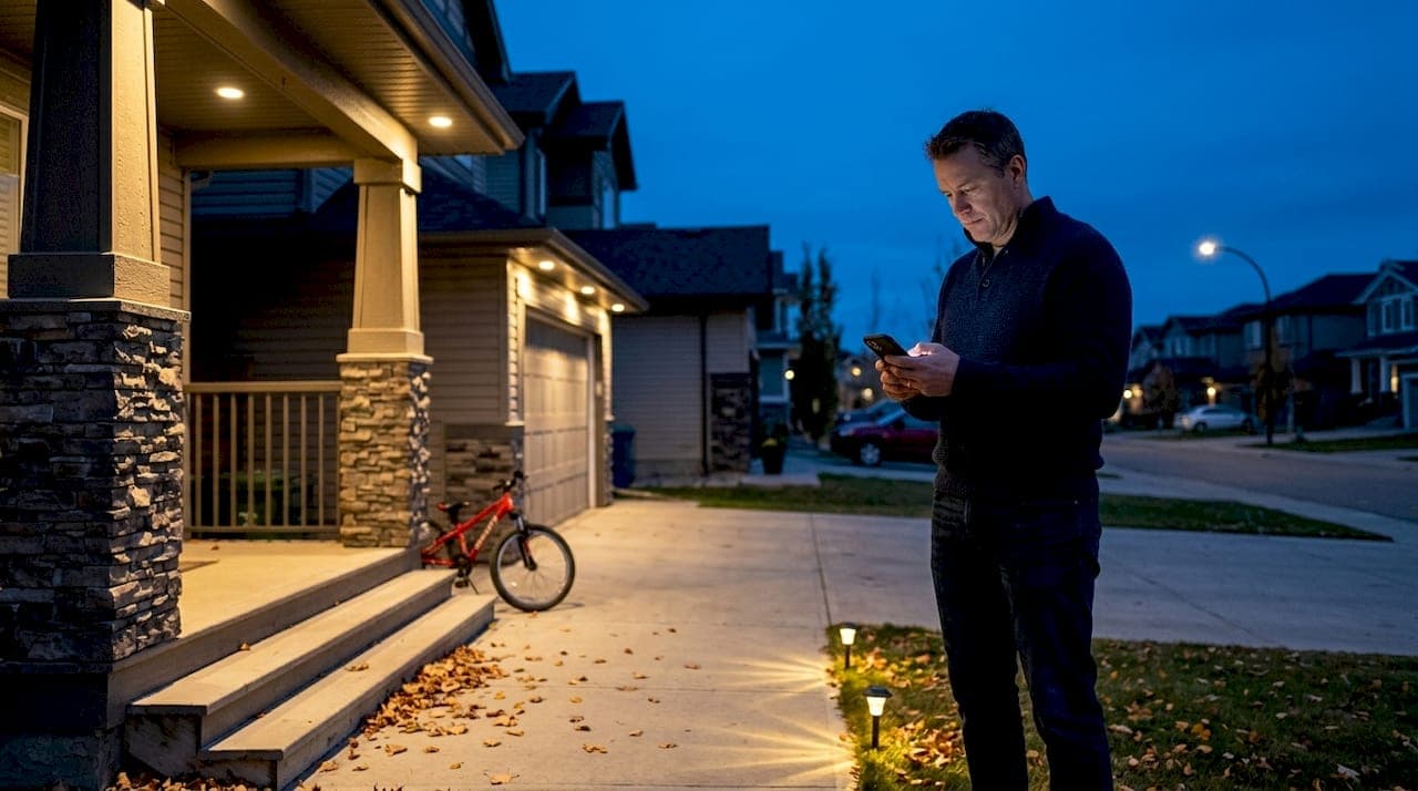 What defines modern outdoor lighting for Calgary homes