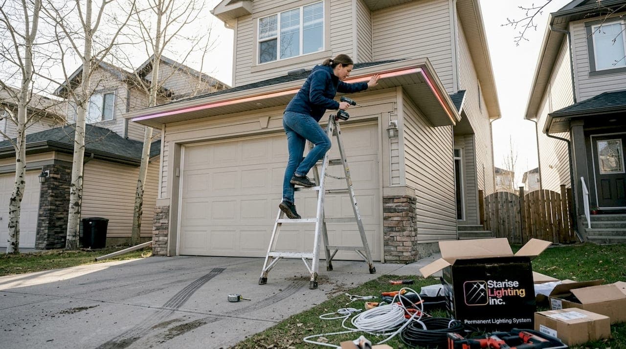Permanent LED lighting installation guide for Calgary homes