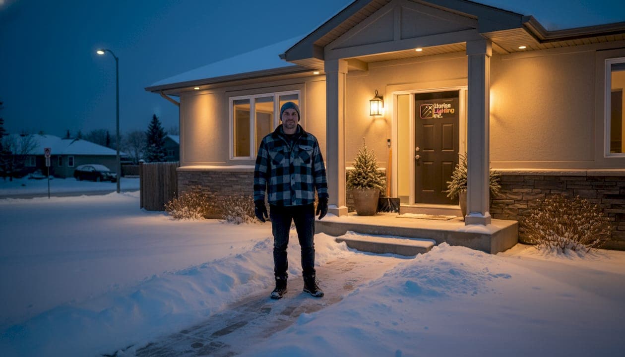 Smart outdoor illumination strategy for security and curb appeal
