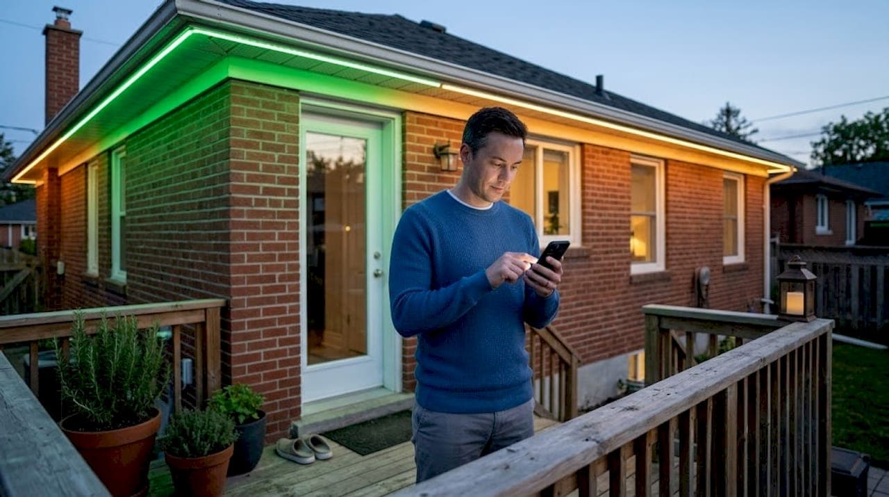 What is customizable exterior lighting?