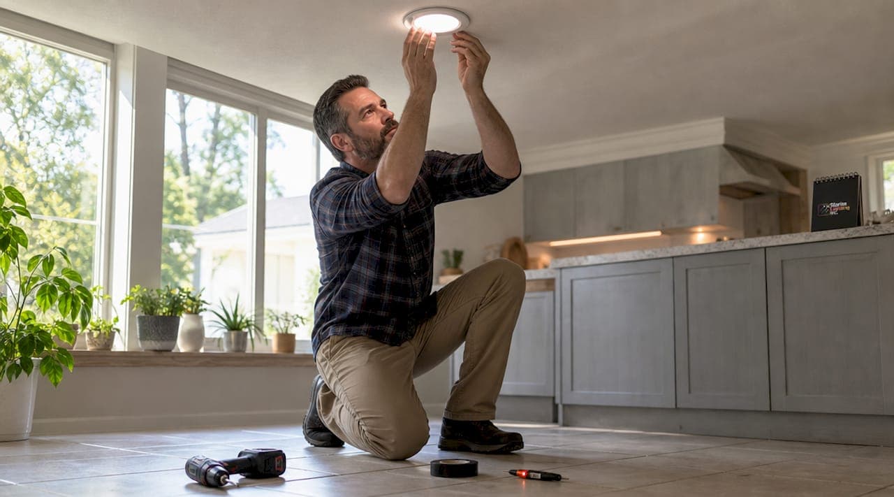 Energy efficient lighting installation steps for homeowners