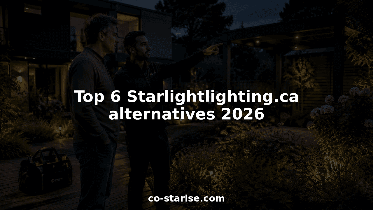 Top 6 Starlightlighting.ca alternatives 2026